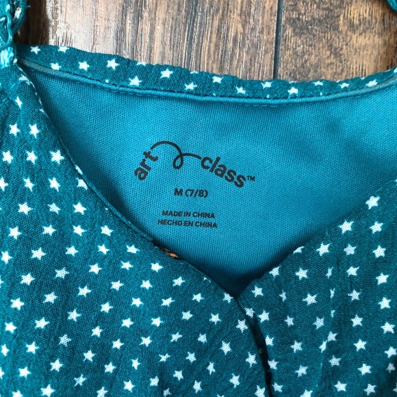 Art Class Faux Wrap Cold Shoulder Dress M (7/8) - Picture 3 of 6